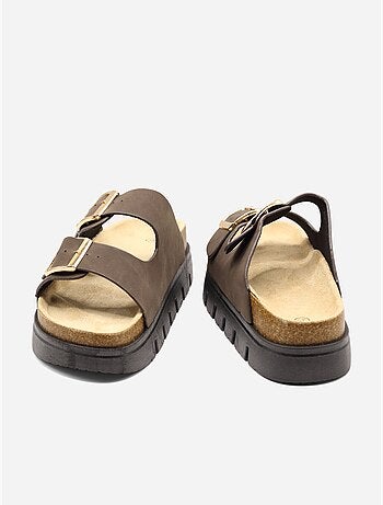 Zapatos destalonados con plataforma