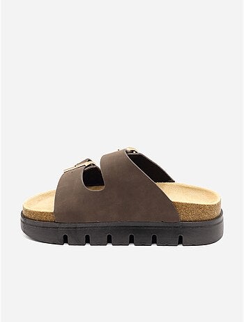 Zapatos destalonados con plataforma