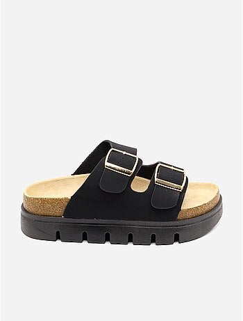 Zapatos destalonados con plataforma