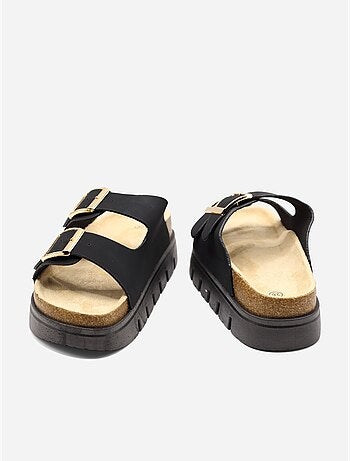 Zapatos destalonados con plataforma