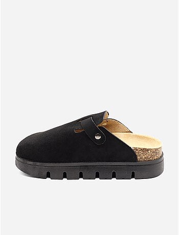 Zapatos destalonados con plataforma