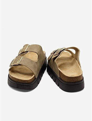 Zapatos destalonados con plataforma