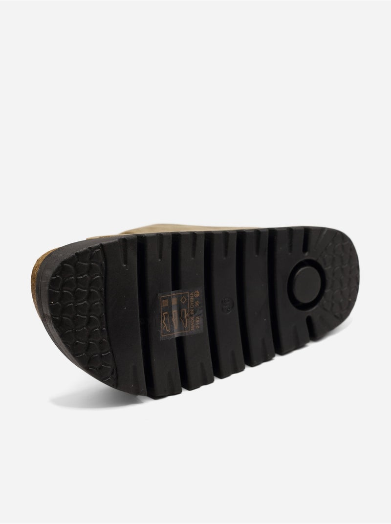 Zapatos destalonados con plataforma Taupe - Kiabi