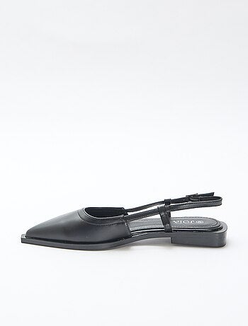 Zapatos destalonados de punta