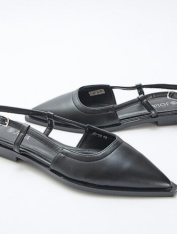 Zapatos destalonados de punta