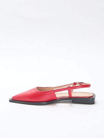 Zapatos destalonados de punta