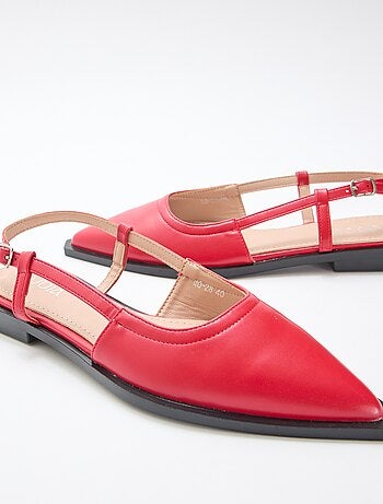 Zapatos destalonados de punta