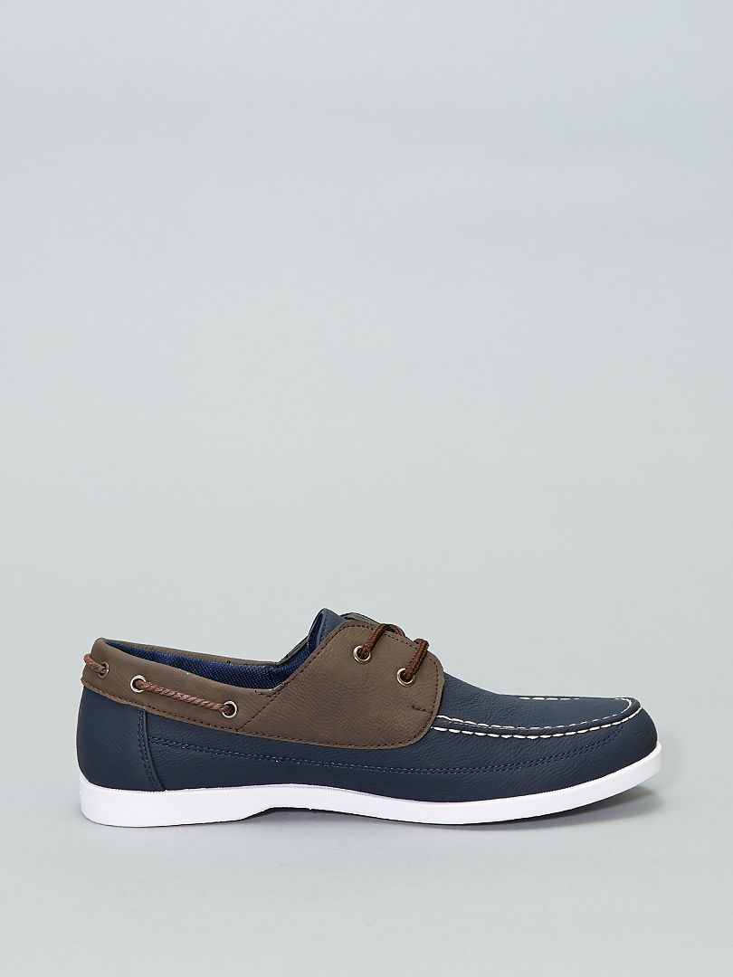 Zapatos naúticos bicolor azul navy - Kiabi -