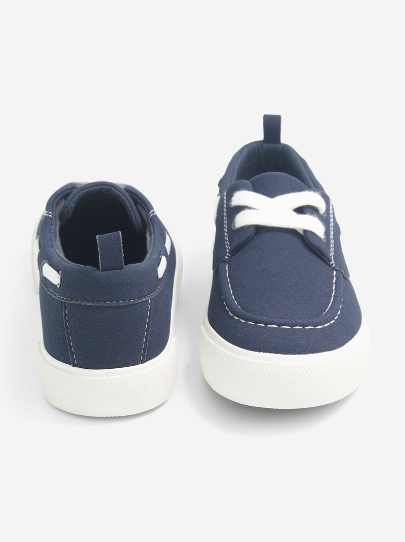 Zapatos náuticos con cordones Azul - Kiabi
