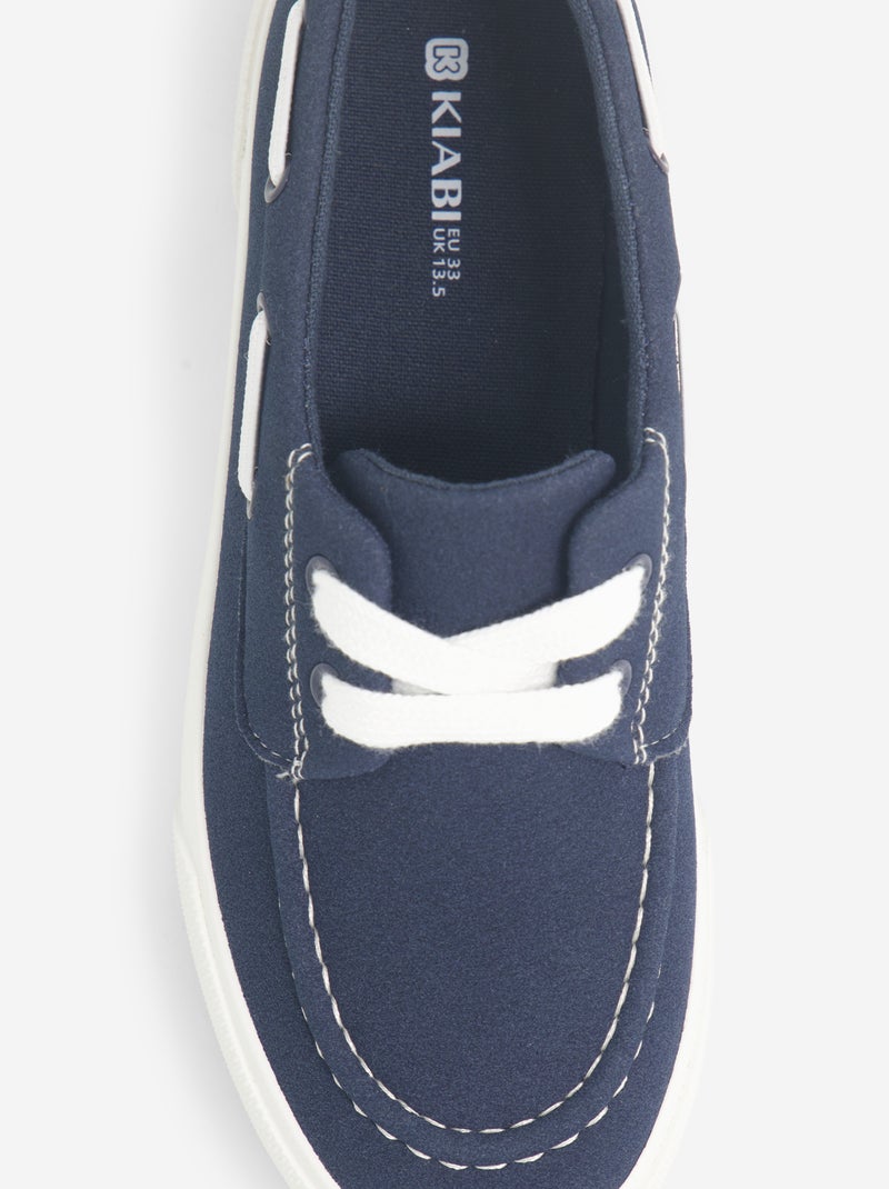 Zapatos náuticos con cordones Azul - Kiabi