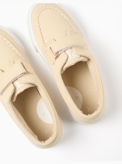 Zapatos náuticos en lona con cierre autoadherente - Kiabi