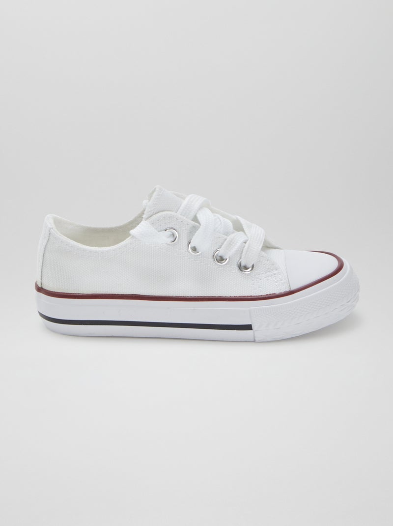 Zapatos planos con cordones Blanco - Kiabi