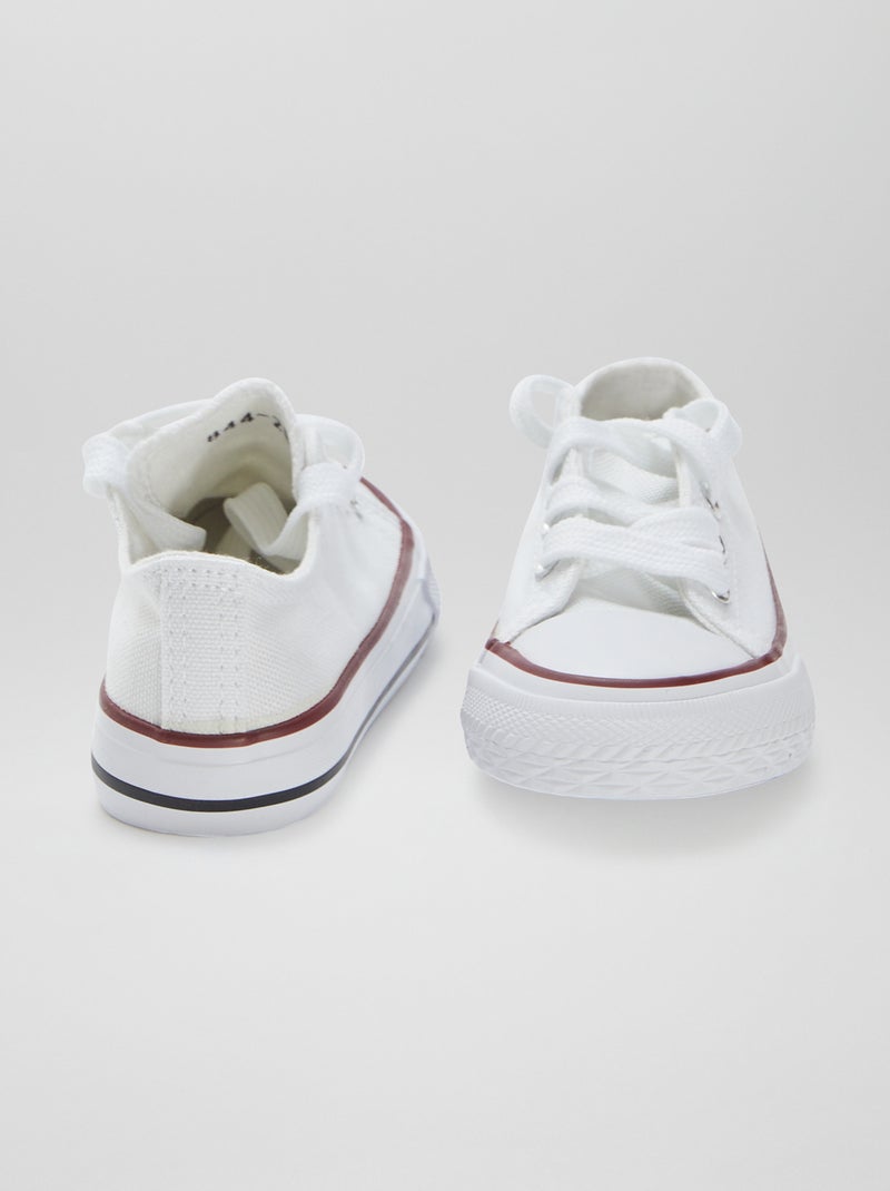 Zapatos planos con cordones Blanco - Kiabi