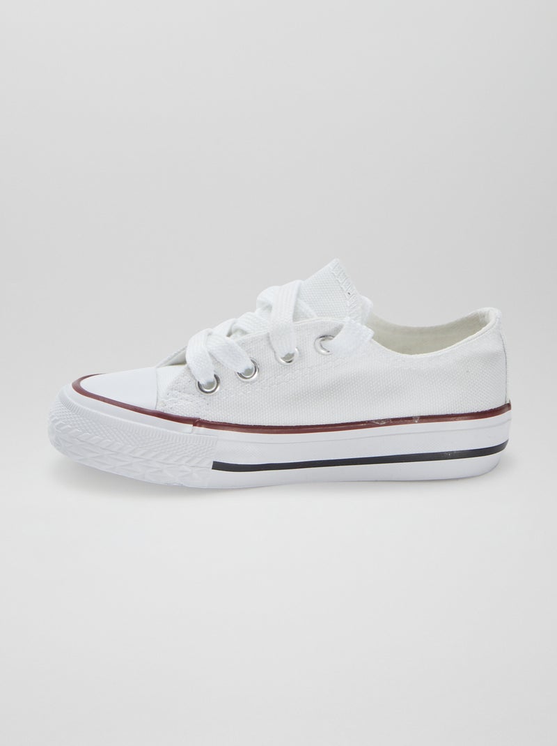 Zapatos planos con cordones Blanco - Kiabi