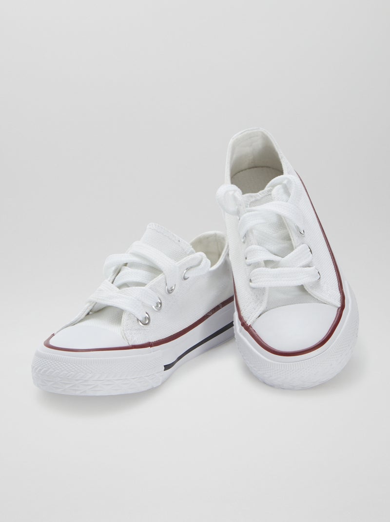 Zapatos planos con cordones Blanco - Kiabi