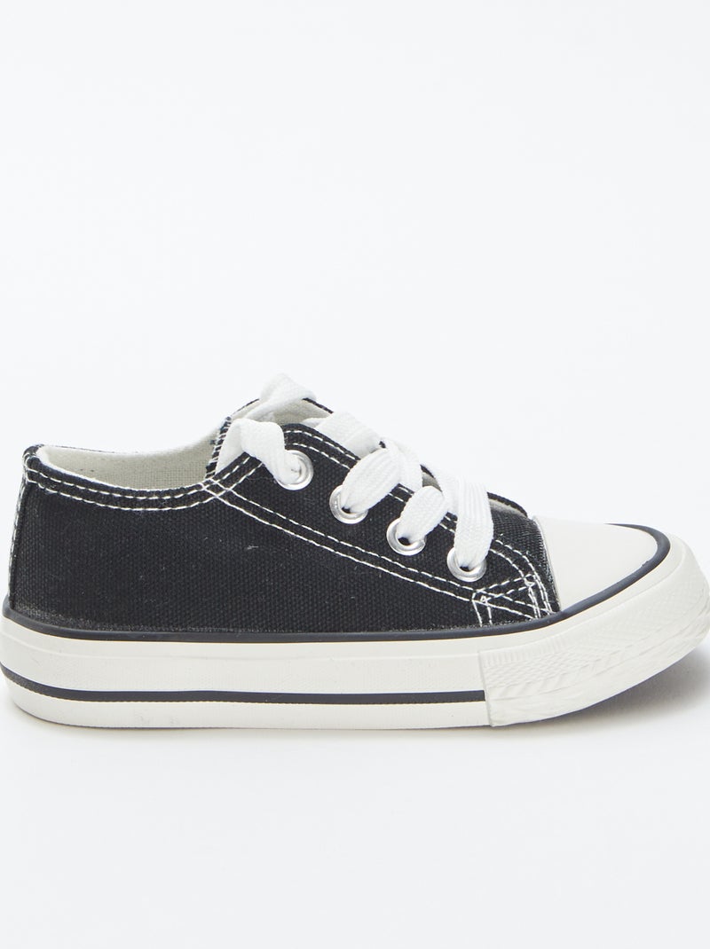 Zapatos planos con cordones Negro - Kiabi