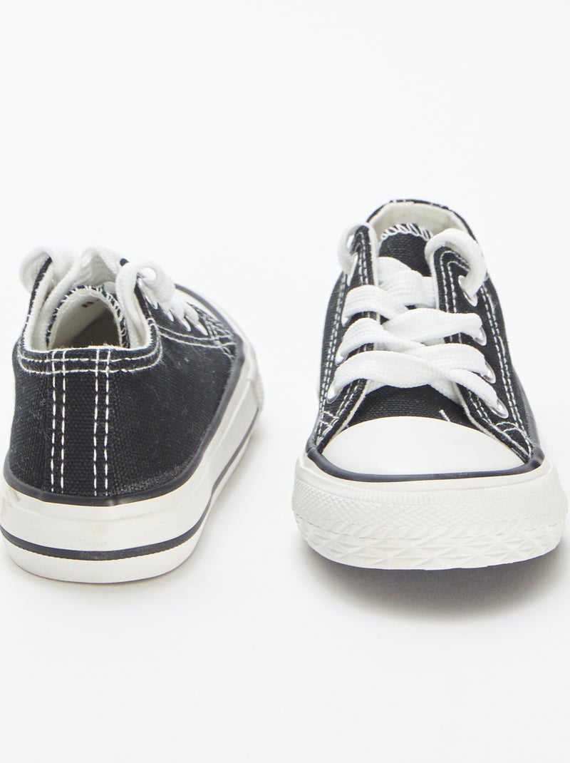 Zapatos planos con cordones Negro - Kiabi