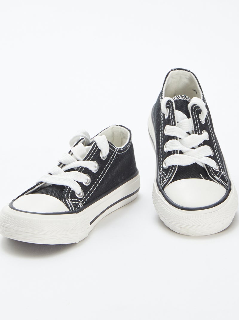 Zapatos planos con cordones Negro - Kiabi