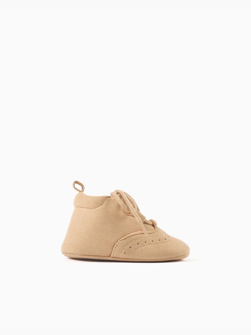 Zapatos suaves en piel Beige oscuro - Kiabi