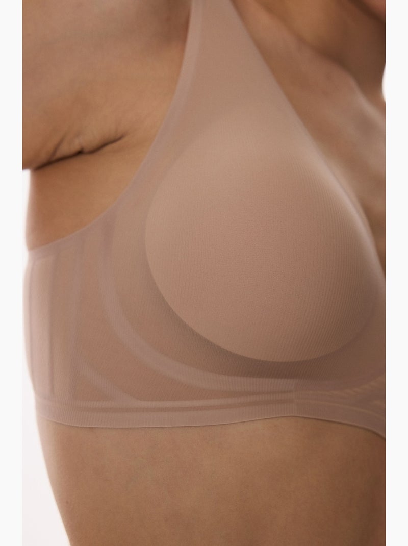 Zerogram decolette sujetador con relleno penti Beige arcilla - Kiabi