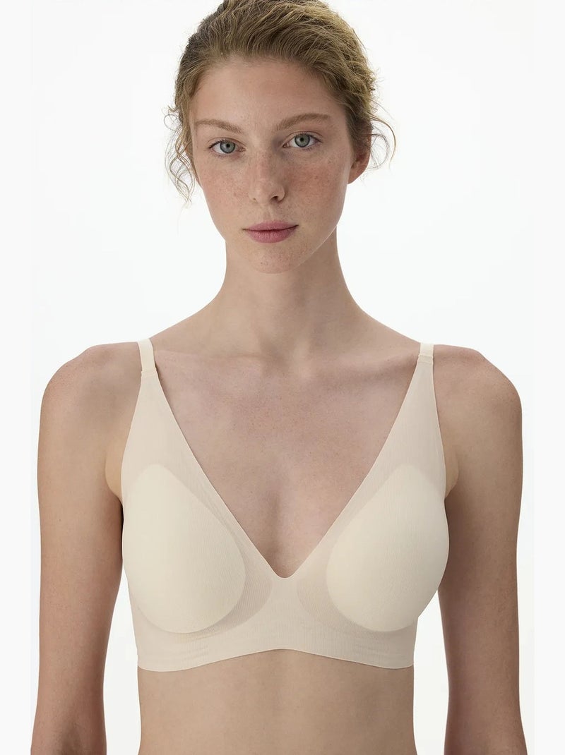Zerogram decolette sujetador con relleno penti Beige claro - Kiabi