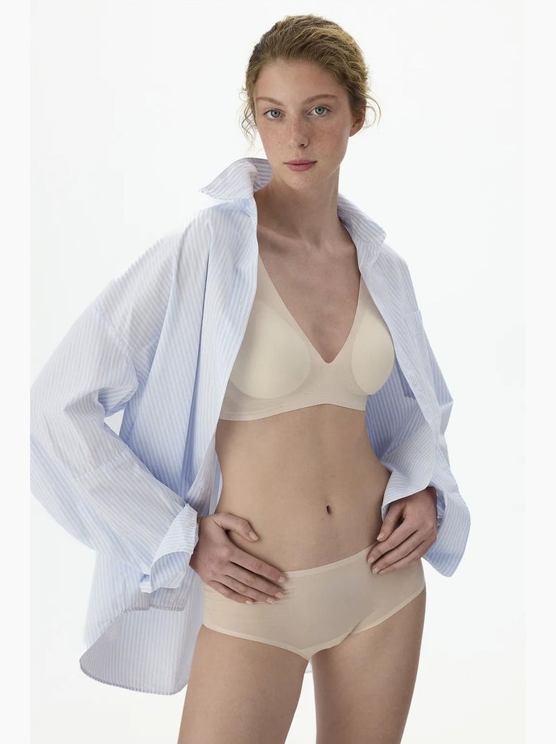 Zerogram decolette sujetador con relleno penti Beige claro - Kiabi