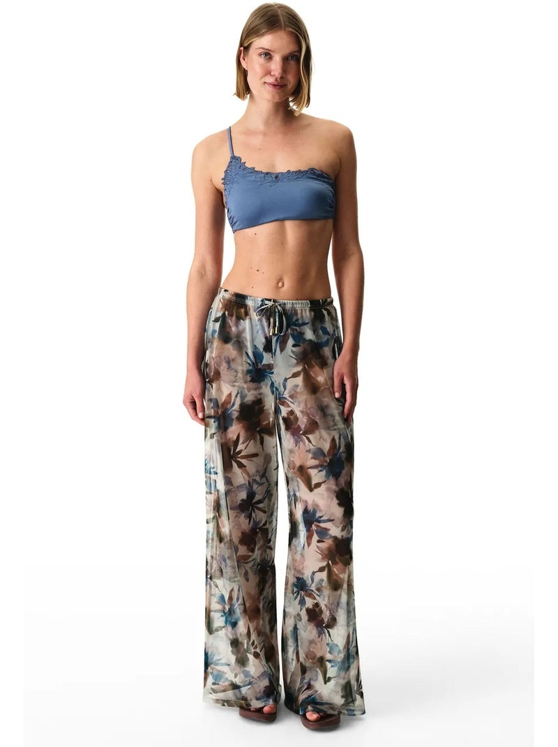 Zoe pantalón de tul floral penti Blanco Azul - Kiabi