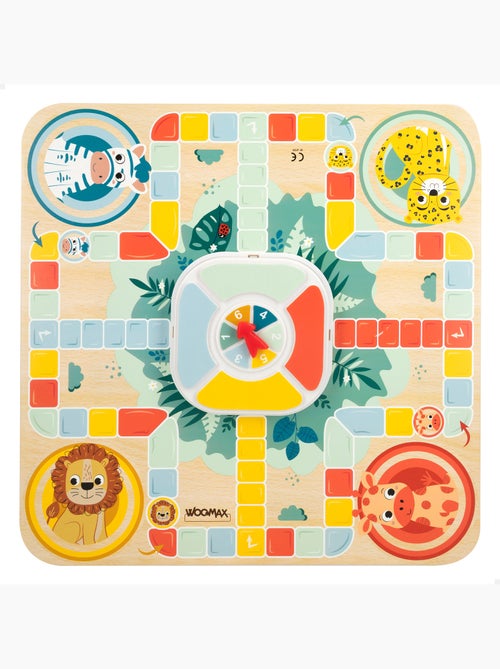 Zookabee Juego parchís y oca de madera animales de la selva WOOMAX - Kiabi Zookabee Juego parchís y oca de madera animales de la selva WOOMAX - Kiabi