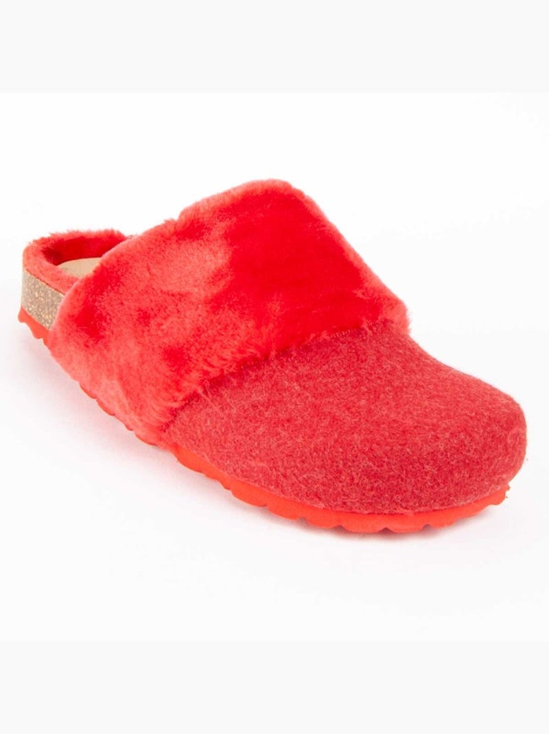Zueco Casual Fieltro Montevita Rojo - Kiabi