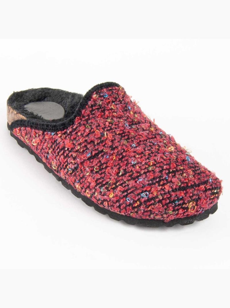 Zueco Casual Lana Montevita Rojo - Kiabi
