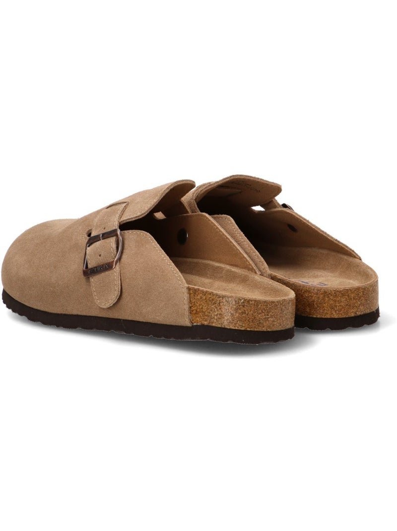 Zueco Diario Hombre Suela Plana - Etika Camel - Kiabi