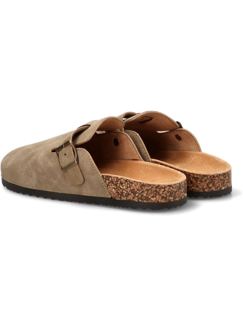 Zueco Diario Hombre Suela Plana - Stay Taupe - Kiabi