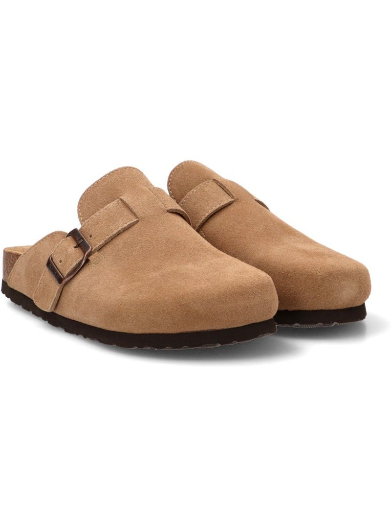 Zueco Diario Mujer Suela Plana - Etika Camel - Kiabi