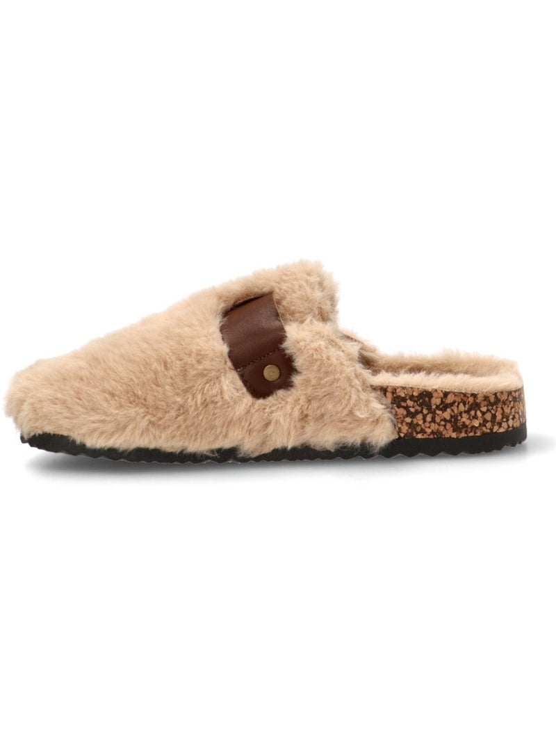 Zueco Diario Mujer Suela Plana - Isteria Beige - Kiabi