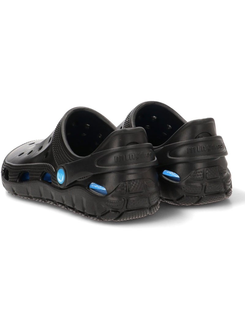 Zueco Sandalia Playa Hombre Suela Plana - Mustang Negro - Kiabi