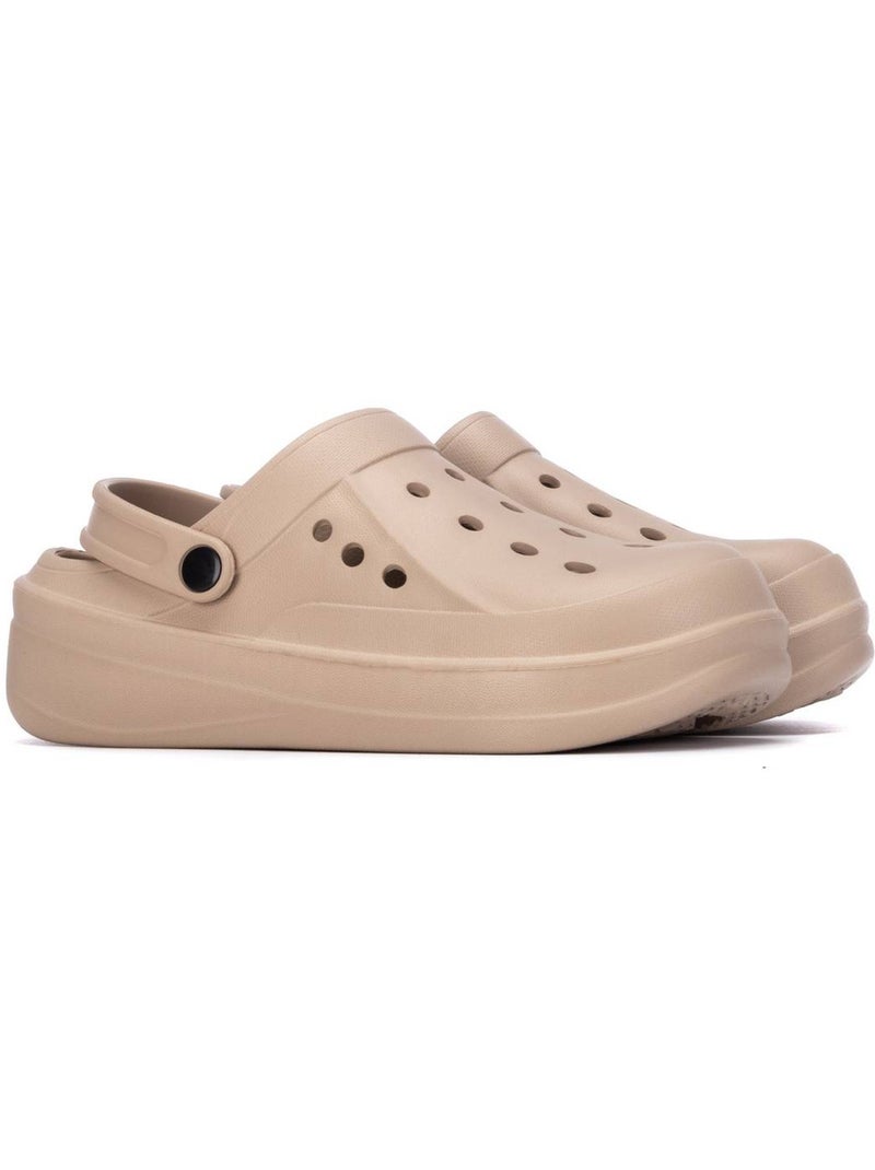 Zueco Sandalia Playa Mujer Suela Plana - Xti Beige - Kiabi