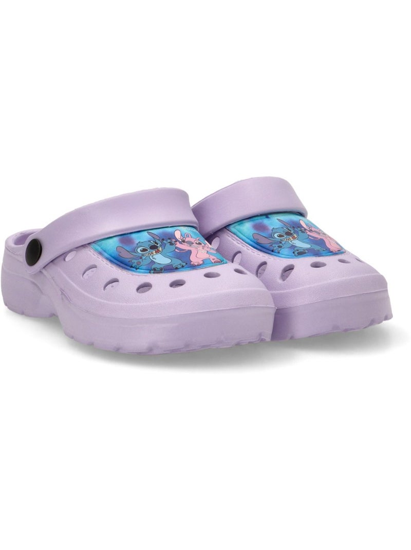 Zueco Zueco Playa Niña Suela Plana - Luna Collection Malva lila - Kiabi