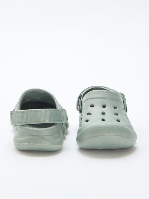 Zuecos cerrados de playa lisos - Kiabi