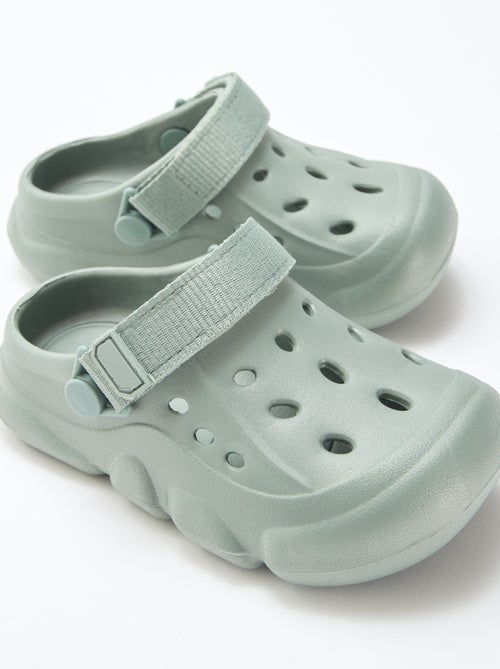 Zuecos cerrados de playa lisos - Kiabi