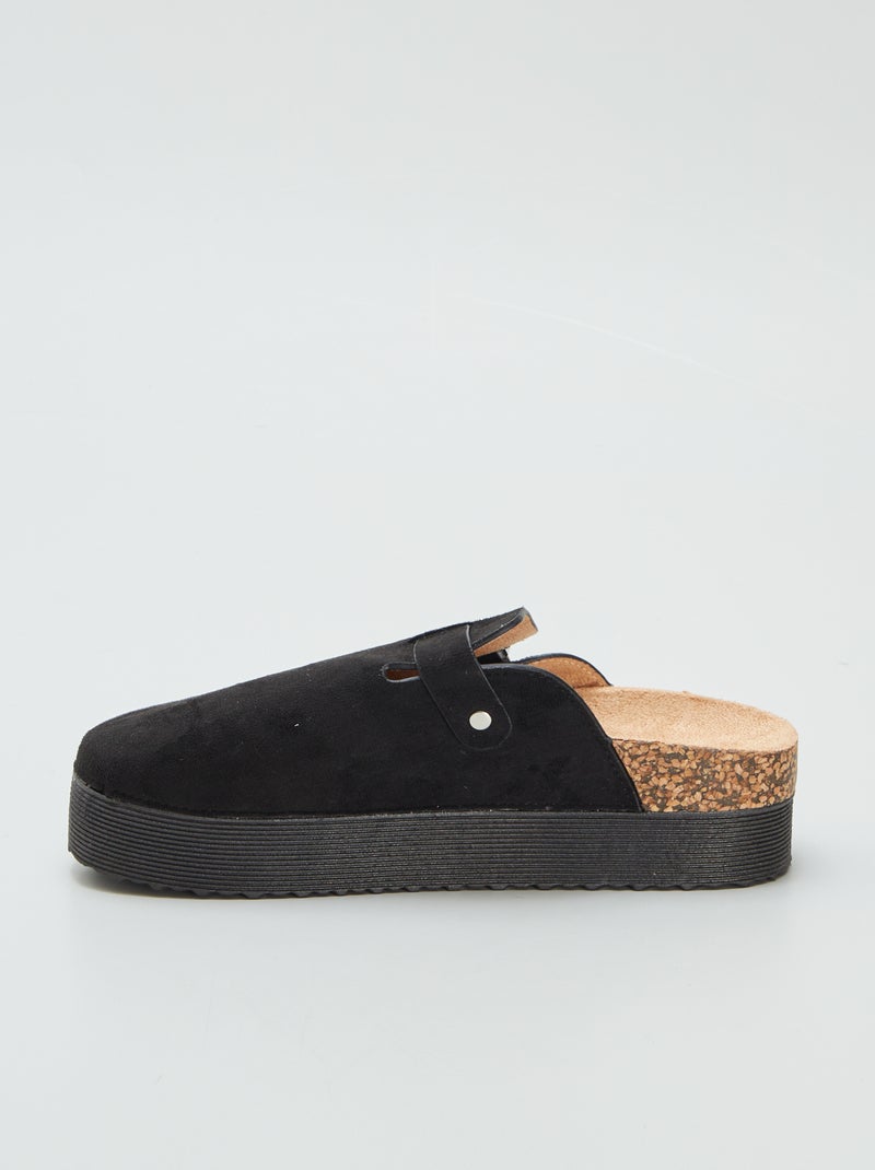 Zuecos con hebilla western NEGRO - Kiabi