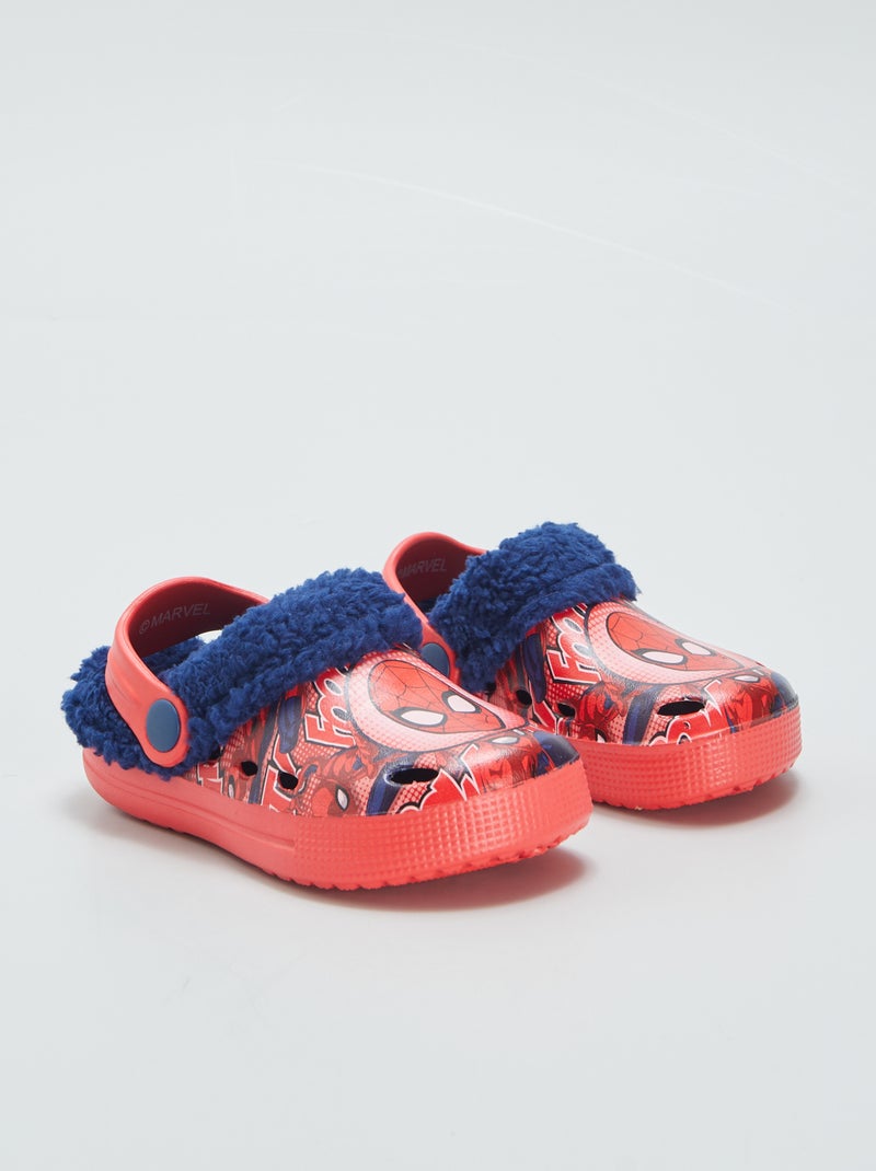 Zuecos con pelo 'Spiderman' AZUL - Kiabi