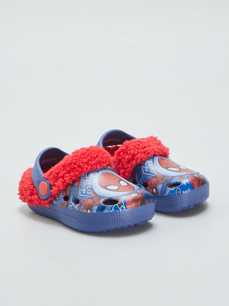 Zuecos con pelo 'Spiderman' ROJO - Kiabi