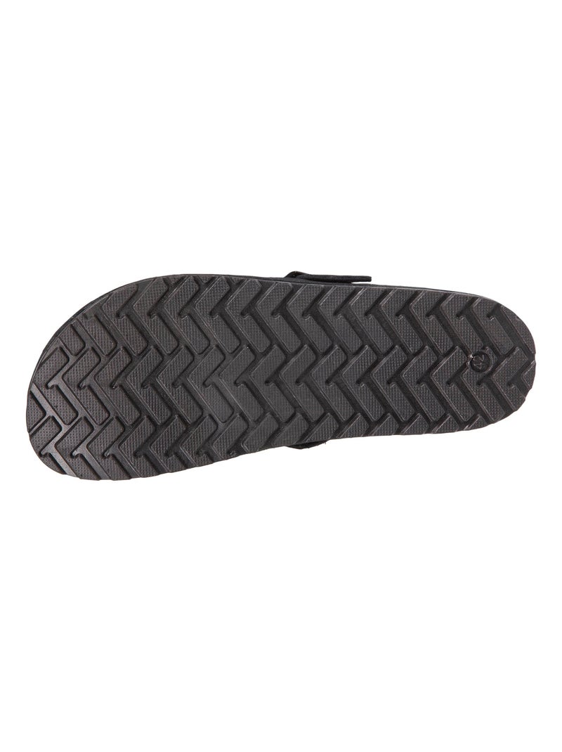 Zuecos cuero, suela extra flexible  isotoner Negro - Kiabi
