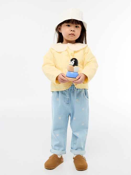 Zuecos de antelina con velcro - Kiabi