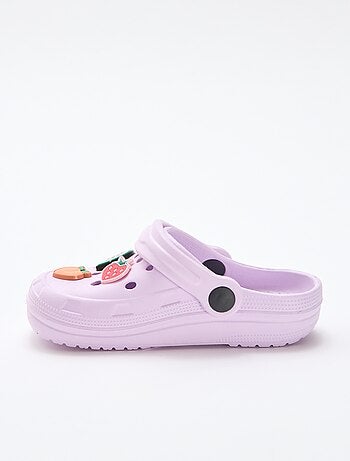 Zuecos de plástico 'frutas'