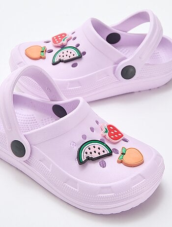 Zuecos de plástico 'frutas'