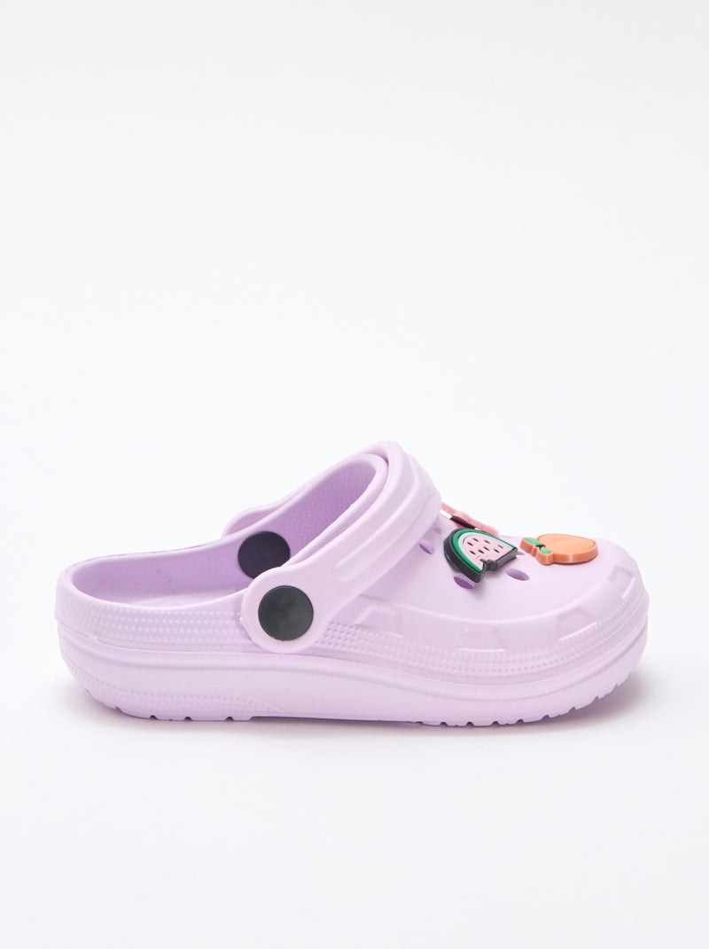 Zuecos de plástico 'frutas' Purpura - Kiabi