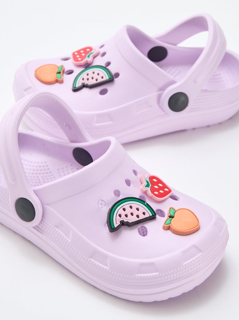 Zuecos de plástico 'frutas' Purpura - Kiabi