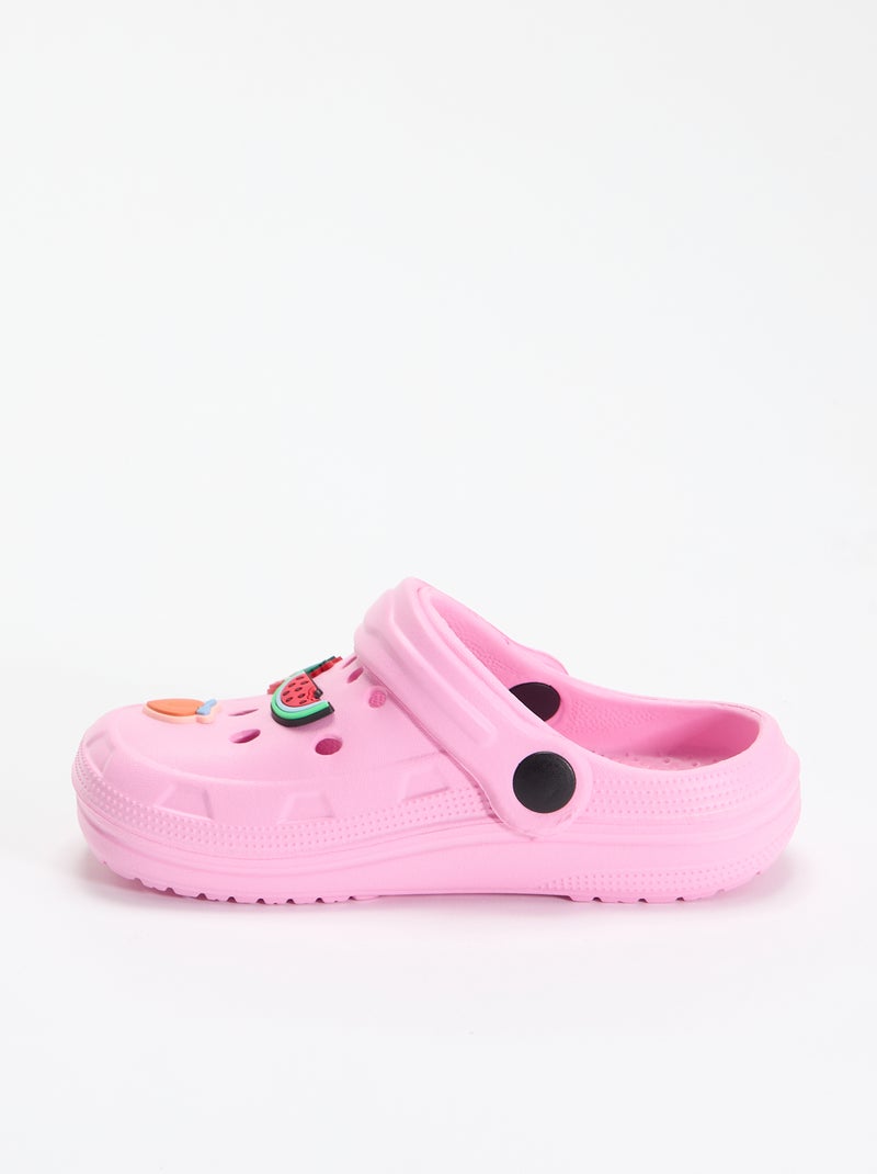 Zuecos de plástico 'frutas' Rosa - Kiabi