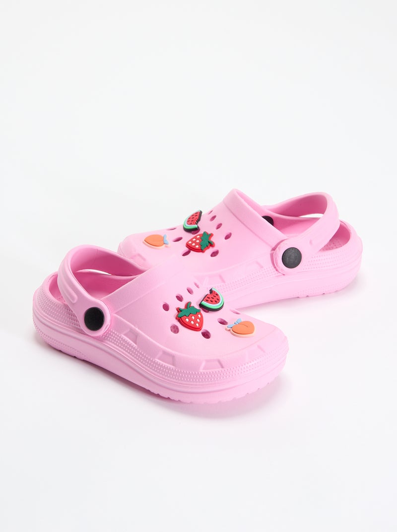 Zuecos de plástico 'frutas' Rosa - Kiabi
